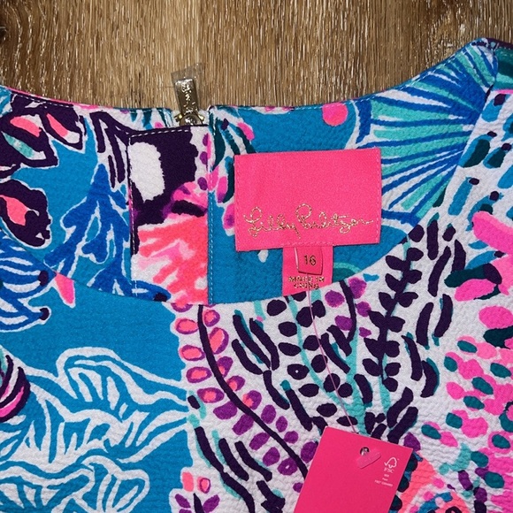 Lilly Pulitzer Mila Stretch Shift Snuba Duba Doo Size 16 - Picture 7 of 13